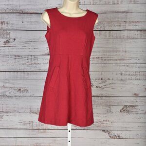 DVF Diane Von Furstenberg CARPREENA MINI Knit Suiting Dress Scarlet Red